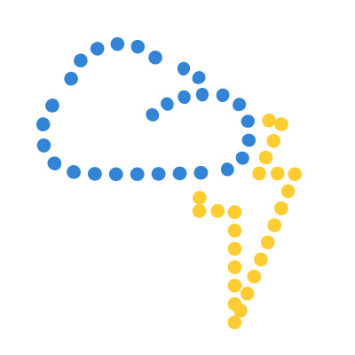 Icono de nube y trueno.